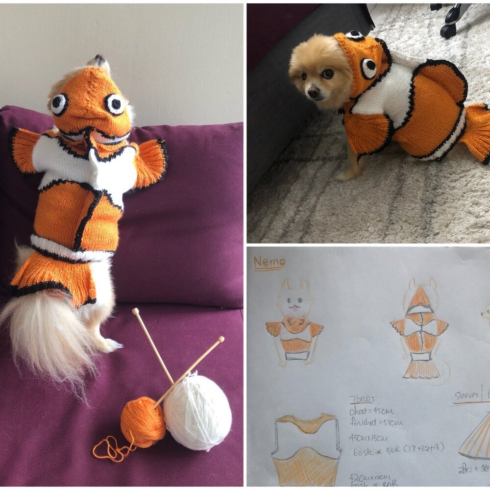 Handmade Dog Nemo Costume